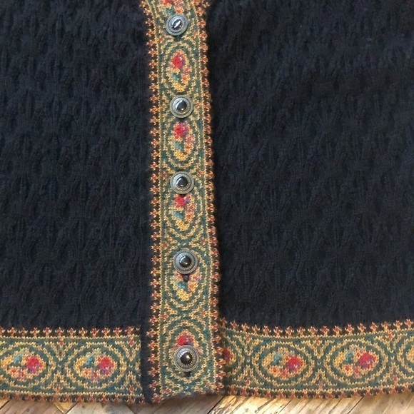 Herman Geist Vintage Cable Knit Wool Cardigan - Picture 10 of 13